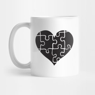 Puzzle heart Mug